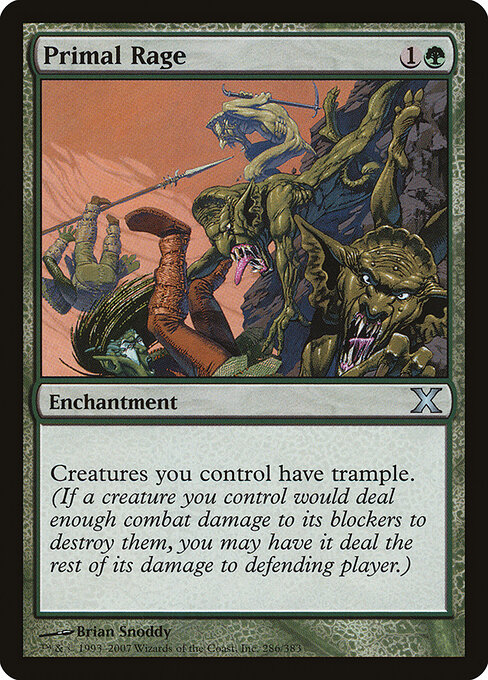 Primal Rage - Tenth Edition Magic card