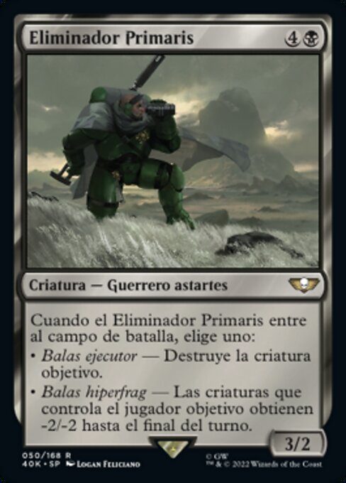 Eliminador Primaris (Primaris Eliminator) - Warhammer 40,000 Commander (#50) - Illustrated by Logan Feliciano - Magic: The Gathering Card