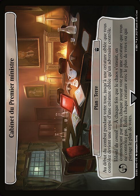 Kabinett des Premierministers (Prime Minister's Cabinet Room) - Doctor Who (#596) - Illustrated by Anthony Devine - Magic: The Gathering Card