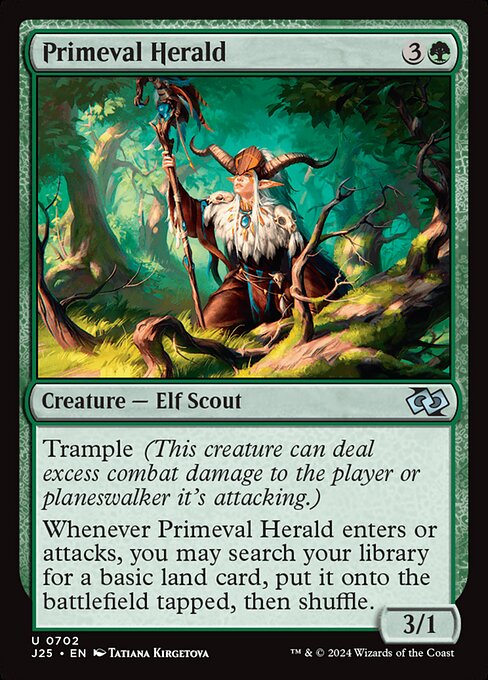 Primeval Herald - Foundations Jumpstart Magic card