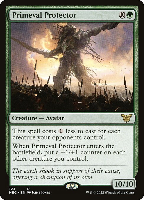Primeval Protector - Neon Dynasty Commander Magic card