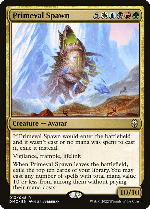 Primeval Spawn - Dominaria United Commander Magic card
