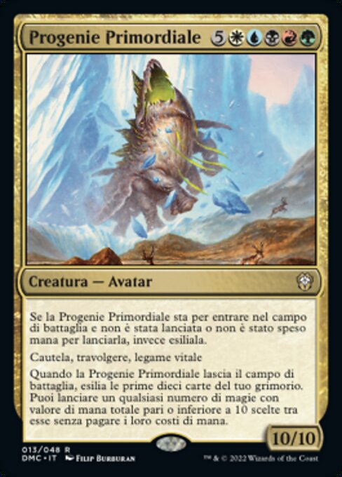 Progenie Primordiale (Primeval Spawn) - Dominaria United Commander (#13) - Illustrated by Filip Burburan - Magic: The Gathering Card