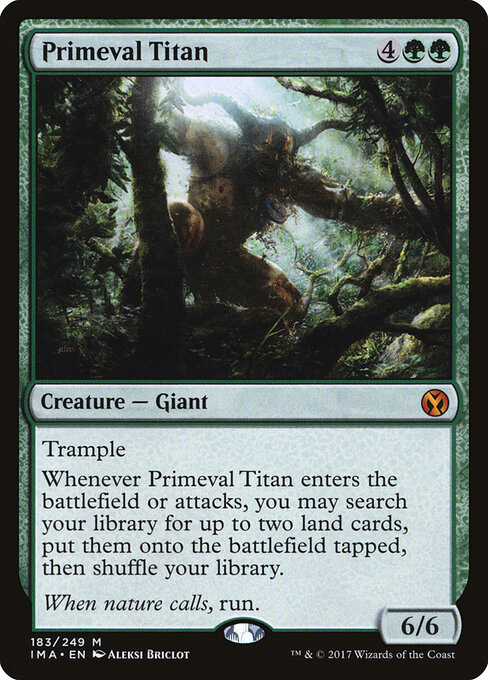 Primeval Titan - Iconic Masters Magic card