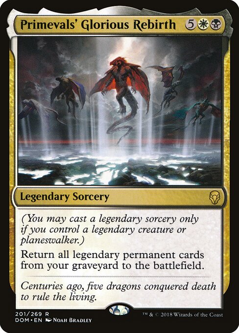 Renaissance glorieuse des Archéens (Primevals' Glorious Rebirth) - Dominaria (#201) - Illustrated by Noah Bradley - Magic: The Gathering Card