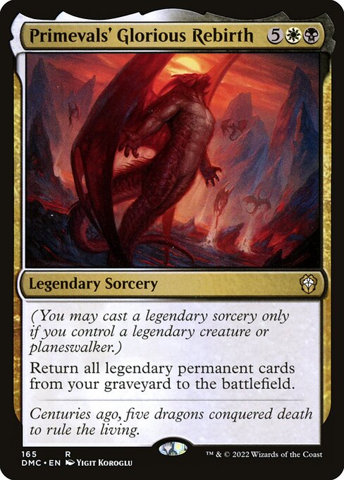 Primevals' Glorious Rebirth - Dominaria United Commander Magic card