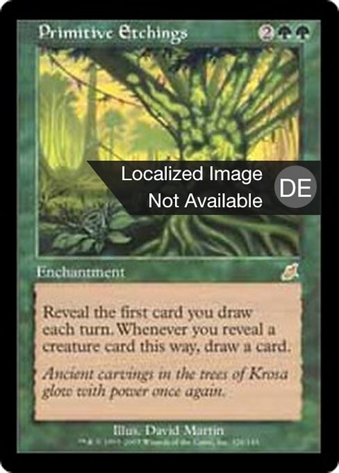 Primitive Einkerbungen (Primitive Etchings) - Scourge (#126) - Illustrated by David Martin - Magic: The Gathering Card