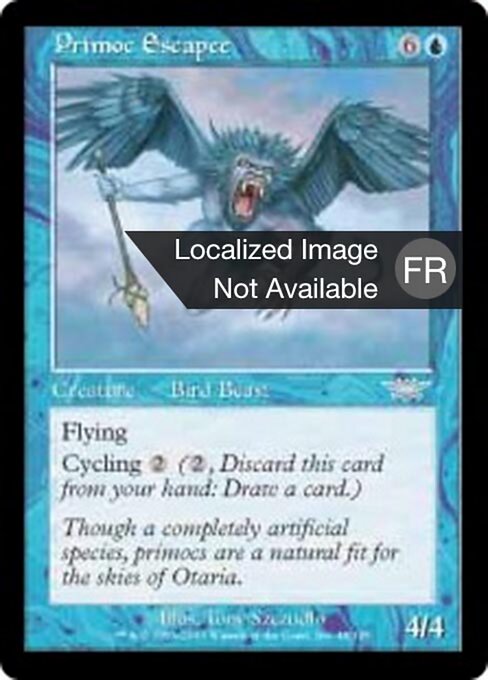 Geflüchteter Primoc (Primoc Escapee) - Legions (#49) - Illustrated by Tony Szczudlo - Magic: The Gathering Card