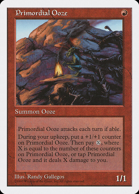 Primordial Ooze - Fifth Edition (#261) - Illustrated by Randy Gallegos - Magic: The Gathering Card