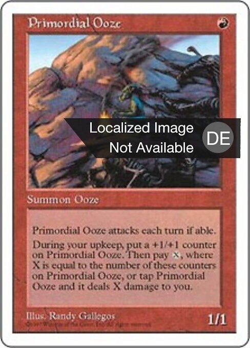 Melma Primordiale (Primordial Ooze) - Fifth Edition (#261) - Illustrated by Randy Gallegos - Magic: The Gathering Card