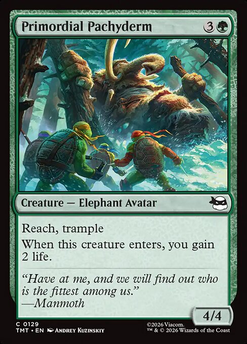 Primordial Pachyderm - Teenage Mutant Ninja Turtles Magic card