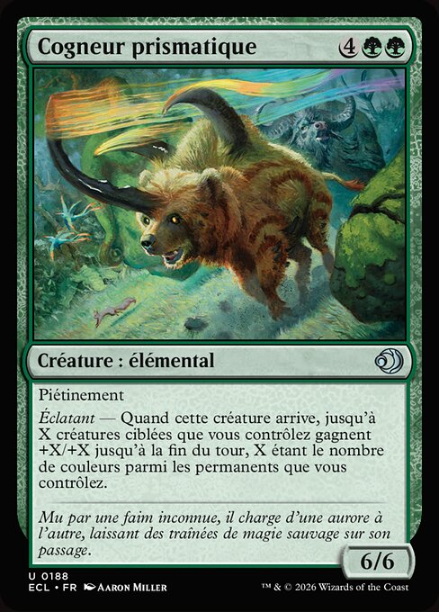 Cogneur prismatique (Prismabasher) - Lorwyn Eclipsed (#188) - Illustrated by Aaron Miller - Magic: The Gathering Card