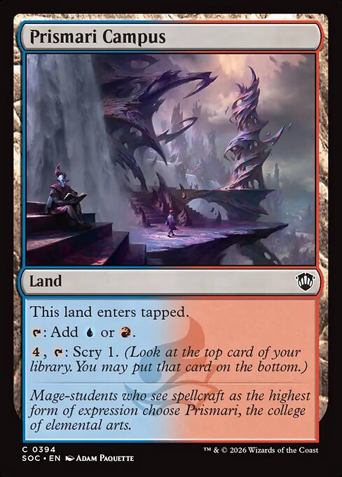 Prismari Campus - Secrets of Strixhaven Commander (#394) - Illustrated by Adam Paquette - Magic: The Gathering Card