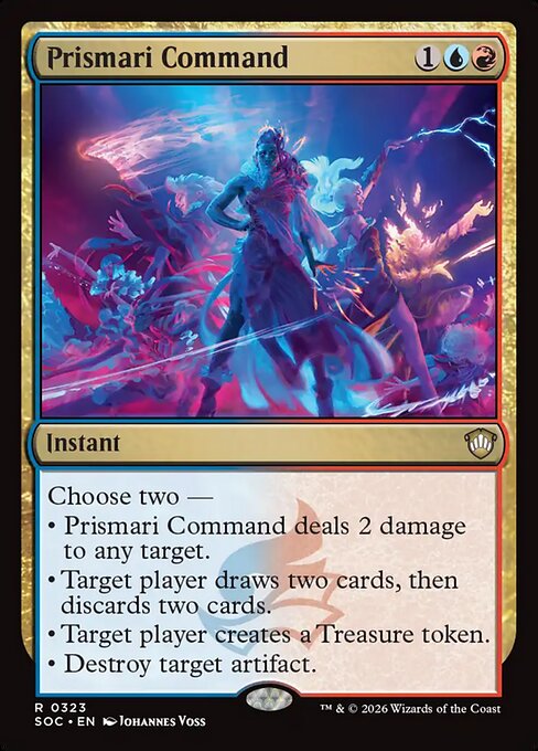 Prismari Command - Secrets of Strixhaven Commander (#323) - Illustrated by Johannes Voss - Magic: The Gathering Card