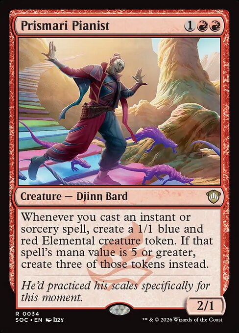 Prismari Pianist - Secrets of Strixhaven Commander Magic card