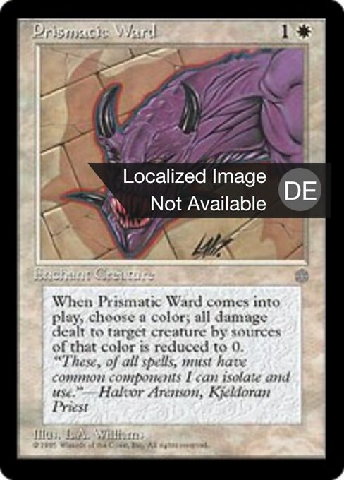 Sigillo Prismatico (Prismatic Ward) - Fifth Edition (#53) - Illustrated by Zina Saunders - Magic: The Gathering Card