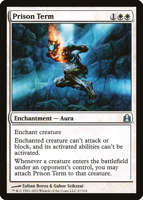 Prison Term - Commander 2011 Magic card