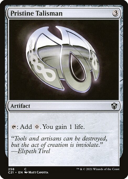 Pristine Talisman - Commander 2021 Magic card