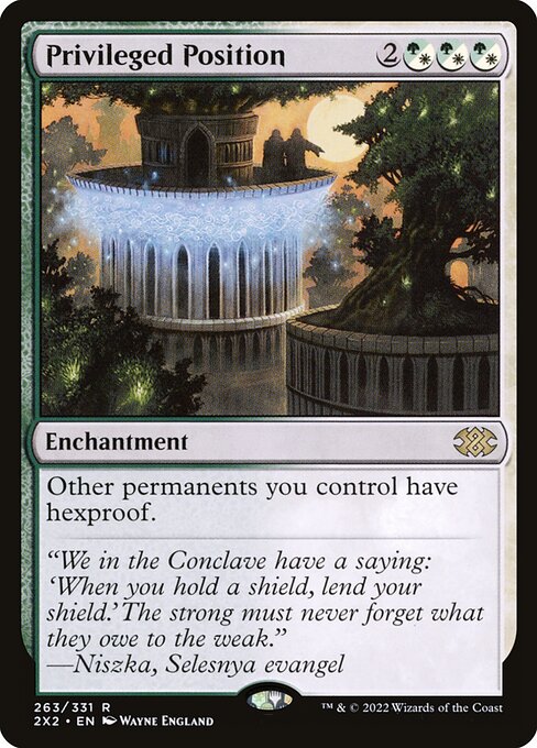 Privileged Position - Double Masters 2022 Magic card