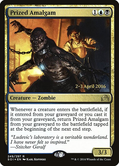Prized Amalgam - Shadows over Innistrad Promos (#249s) - Illustrated by Karl Kopinski - Magic: The Gathering Card