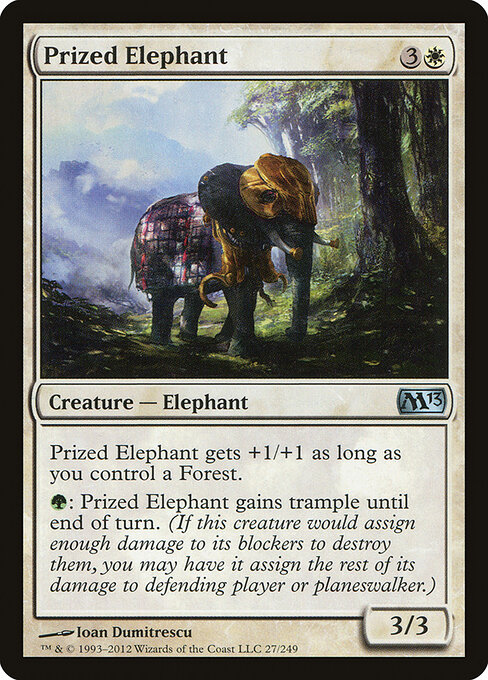 Preziöser Elefant (Prized Elephant) - Magic 2013 (#27) - Illustrated by Ioan Dumitrescu - Magic: The Gathering Card