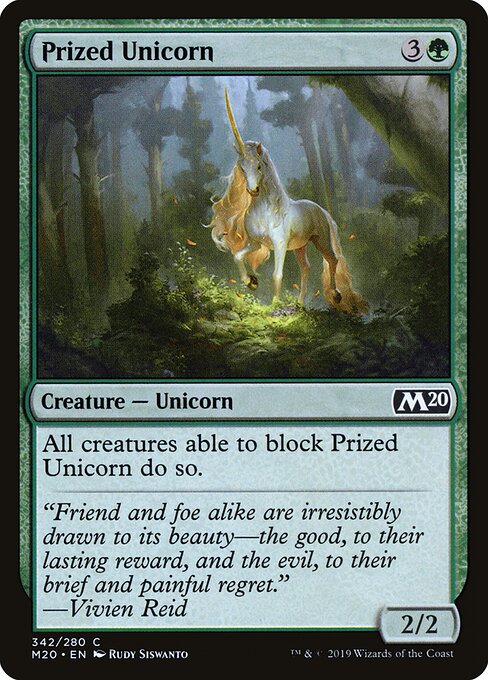 Prized Unicorn - Core Set 2020 Magic card