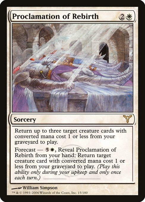 Proclamation of Rebirth - Dissension Magic card
