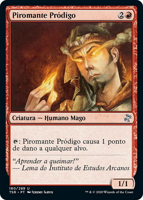 Piromante Errante (Prodigal Pyromancer) - Time Spiral Remastered (#180) - Illustrated by Jeremy Jarvis - Magic: The Gathering Card