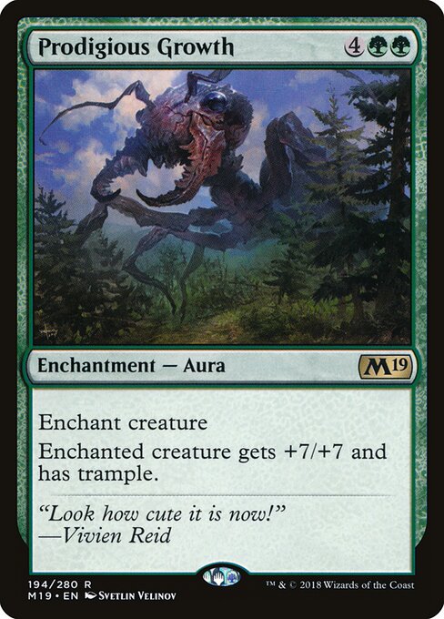 Prodigious Growth - Core Set 2019 Magic card