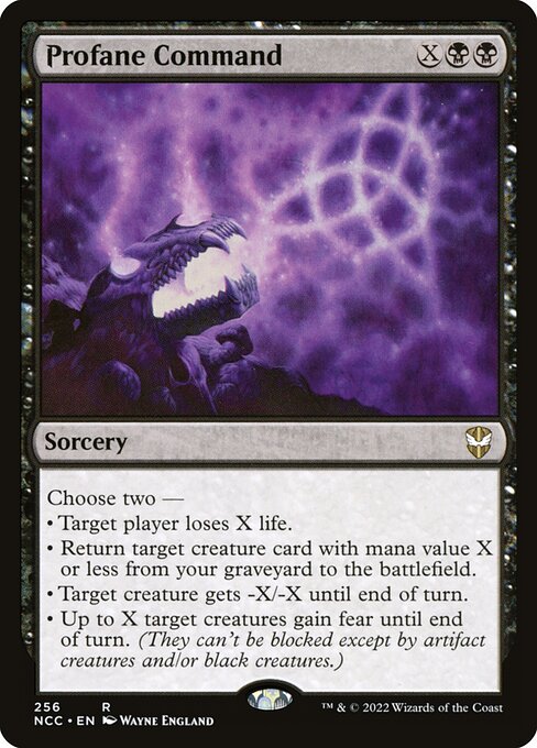 Profane Command - New Capenna Commander Magic card