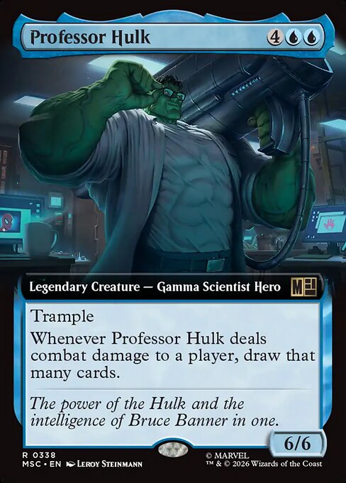 Professor Hulk - Marvel Super Heroes Commander (#338) - Illustrated by Leroy Steinmann - Magic: The Gathering Card