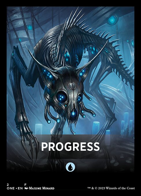 Progress - Phyrexia: All Will Be One Jumpstart Front Cards (#2) - Illustrated by Maxime Minard - Magic: The Gathering Card