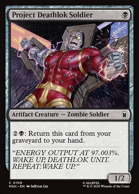 Project Deathlok Soldier - Marvel Super Heroes Magic card