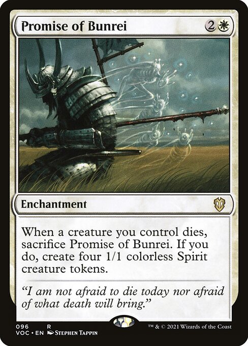 Promise of Bunrei - Crimson Vow Commander (#96) - Illustrated by Stephen Tappin - Magic: The Gathering Card