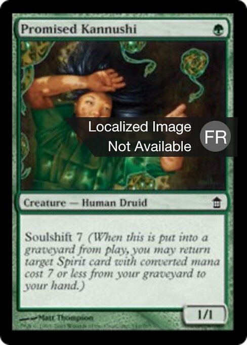Versprochener Kannushi (Promised Kannushi) - Saviors of Kamigawa (#141) - Illustrated by Matt Thompson - Magic: The Gathering Card