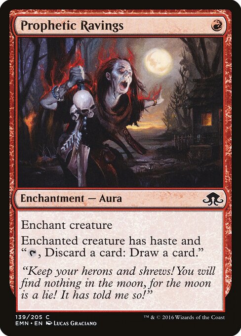Prophetic Ravings - Eldritch Moon Magic card