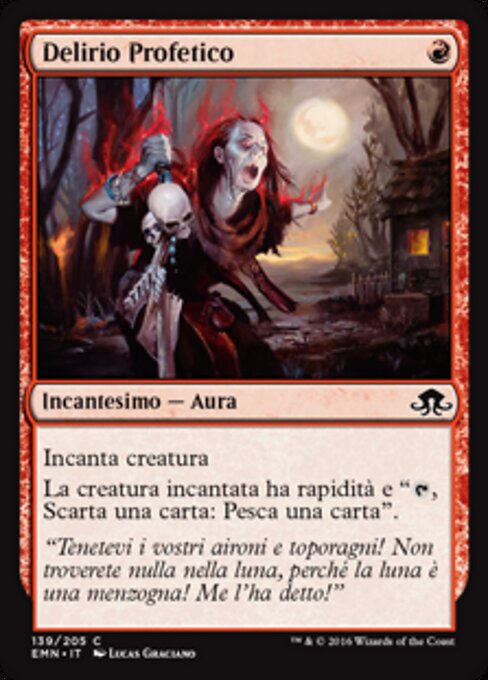 Prophetic Ravings - The List (#EMN-139) - Illustrated by Lucas Graciano - Magic: The Gathering Card
