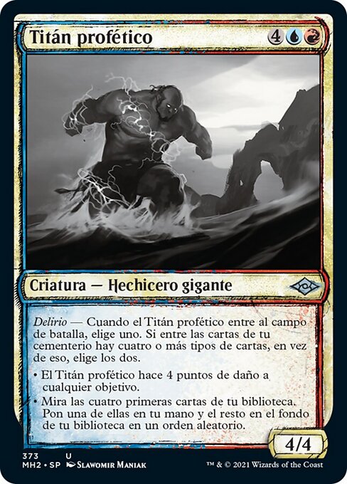 Titán profético (Prophetic Titan) - Modern Horizons 2 (#373) - Illustrated by Slawomir Maniak - Magic: The Gathering Card