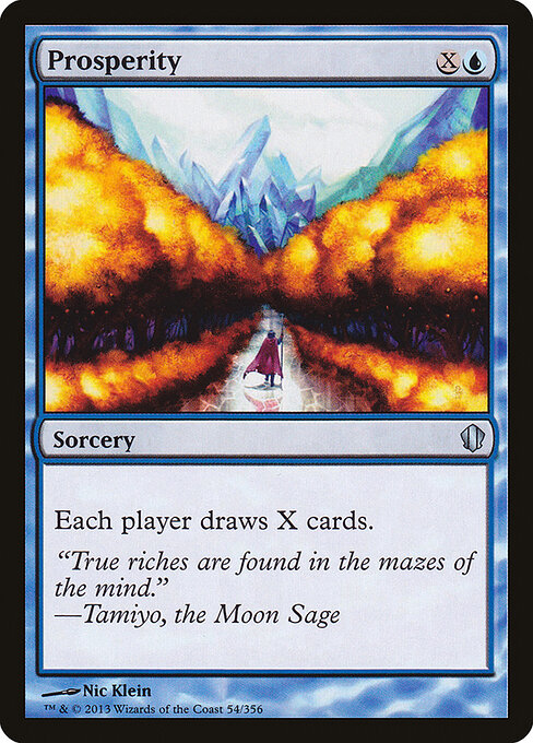 Prosperity - Commander 2013 (#54) - Illustrated by Nic Klein - Magic: The Gathering Card