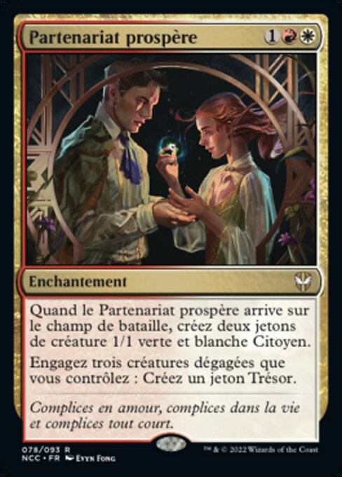 美满结对 (Prosperous Partnership) - New Capenna Commander (#78) - Illustrated by Evyn Fong - Magic: The Gathering Card