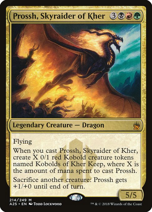 Prossh, Skyraider of Kher - Masters 25 (#214) - Illustrated by Todd Lockwood - Magic: The Gathering Card