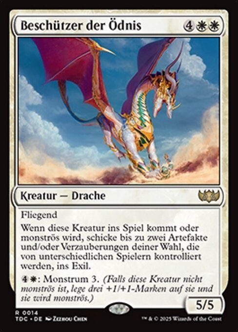 Beschützer der Ödnis (Protector of the Wastes) - Tarkir: Dragonstorm Commander (#14) - Illustrated by Zezhou Chen - Magic: The Gathering Card