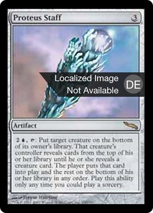 変幻の杖 (Proteus Staff) - Mirrodin (#230) - Illustrated by Trevor Hairsine - Magic: The Gathering Card