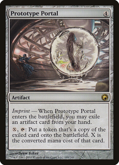 Portale Prototipo (Prototype Portal) - Scars of Mirrodin (#195) - Illustrated by Drew Baker - Magic: The Gathering Card