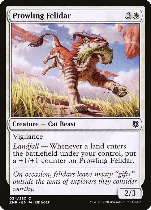 Prowling Felidar - Zendikar Rising Magic card