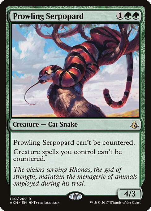 Prowling Serpopard - Amonkhet Magic card