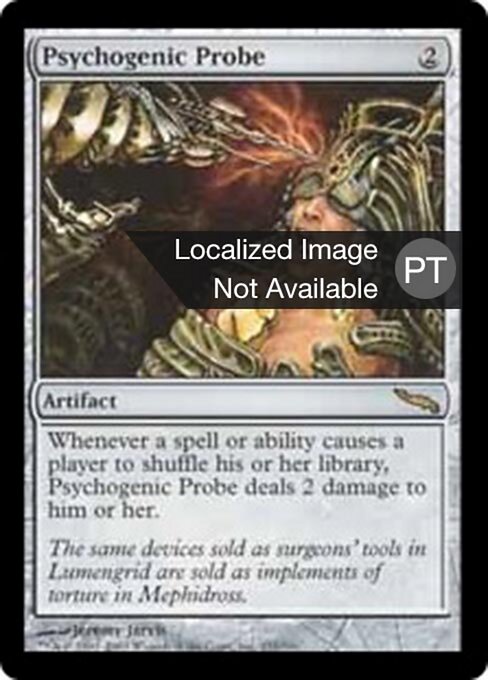 Psychogene Sonde (Psychogenic Probe) - Mirrodin (#231) - Illustrated by Jeremy Jarvis - Magic: The Gathering Card