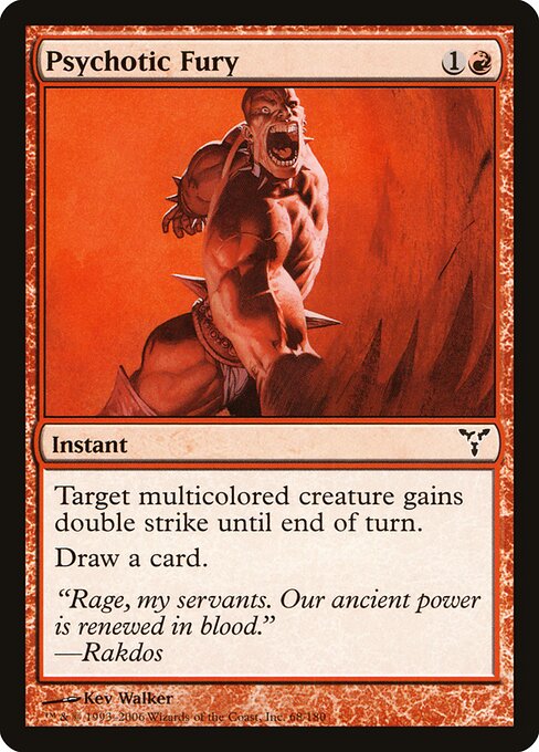 Psychotic Fury - Dissension Magic card