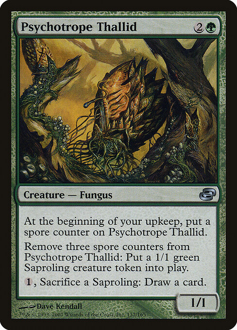 Thallid Psicotropo (Psychotrope Thallid) - Planar Chaos (#137) - Illustrated by Dave Kendall - Magic: The Gathering Card