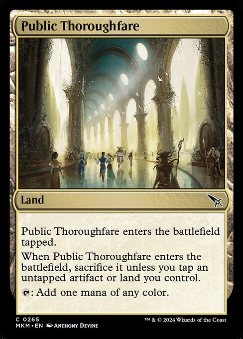 Public Thoroughfare - Murders at Karlov Manor Magic card